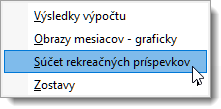 Menu na F7
