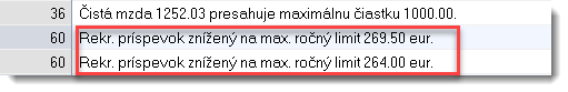 Prekročenie ročných limitov